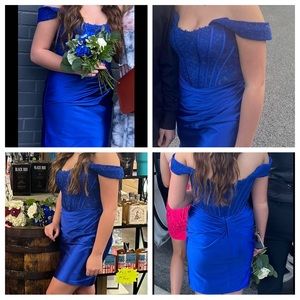Sherri Hill Dress! Only wore for an hour! Royal Blue Size 6!